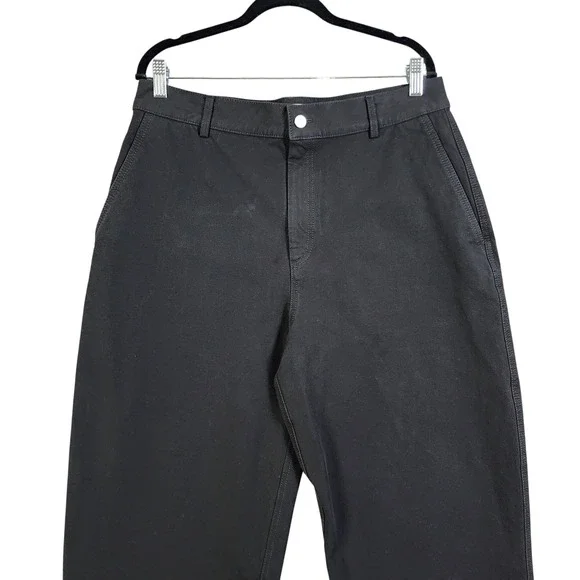 MM LaFleur Womens The Bari Barrel-Leg Jean Size 14 Black Eco Better Than Denim - Picture 3 of 13